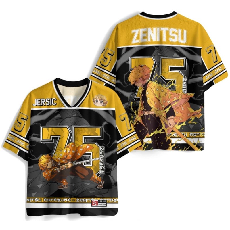 Anime Merchandise Demon Slayer - 2026 ฤดูร้อนใหม่เดมอนสเลเยอร์ เซนอิตสึเสื้อยืดอนิเมะ, แฟชั่นคอวีแขนสั้น, ทุกเพศ, กีฬาเด็กและเสื้อยืดลำลอง