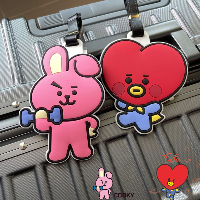 Anime Merchandise Keychains - พวงกุญแจการ์ตูน BT21 น่ารัก สไตล์คาวาอี้ ใช้ได้ทั้งชายหญิง ใช้ติดกระเป๋าเดินทาง