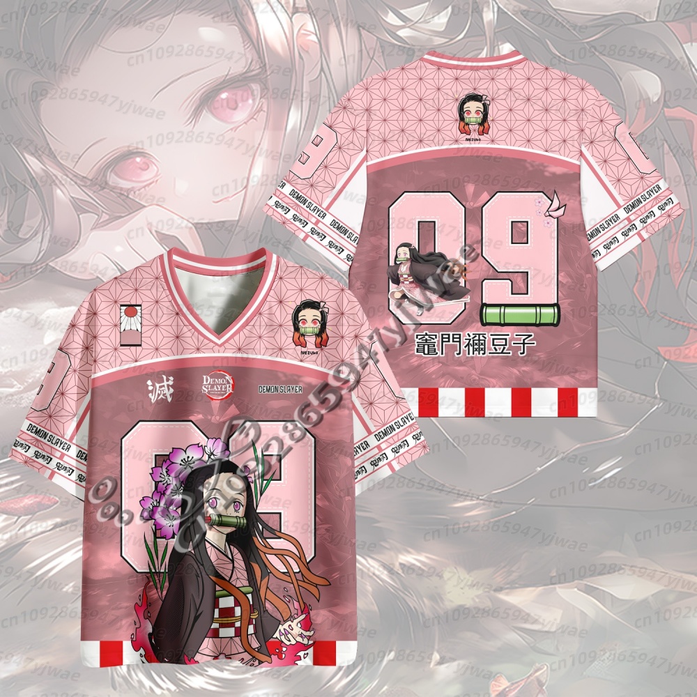 Anime Merchandise Clothes - เสื้อยืดโอเวอร์ไซส์ลายอนิเมะดาบพิฆาตอสูรสุดฮิตปี 2026 สไตล์เรโทรเกาหลี เหมาะสำหรับใส่ทุกวัน ทั้งชายและหญิง