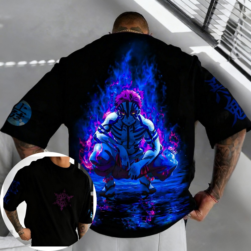 เสื้อยืดผ้าฝ้ายแท้ลายอนิเมะดาบ - Anime Merchandise Demon Slayer บทวิจารณ์และราคา
