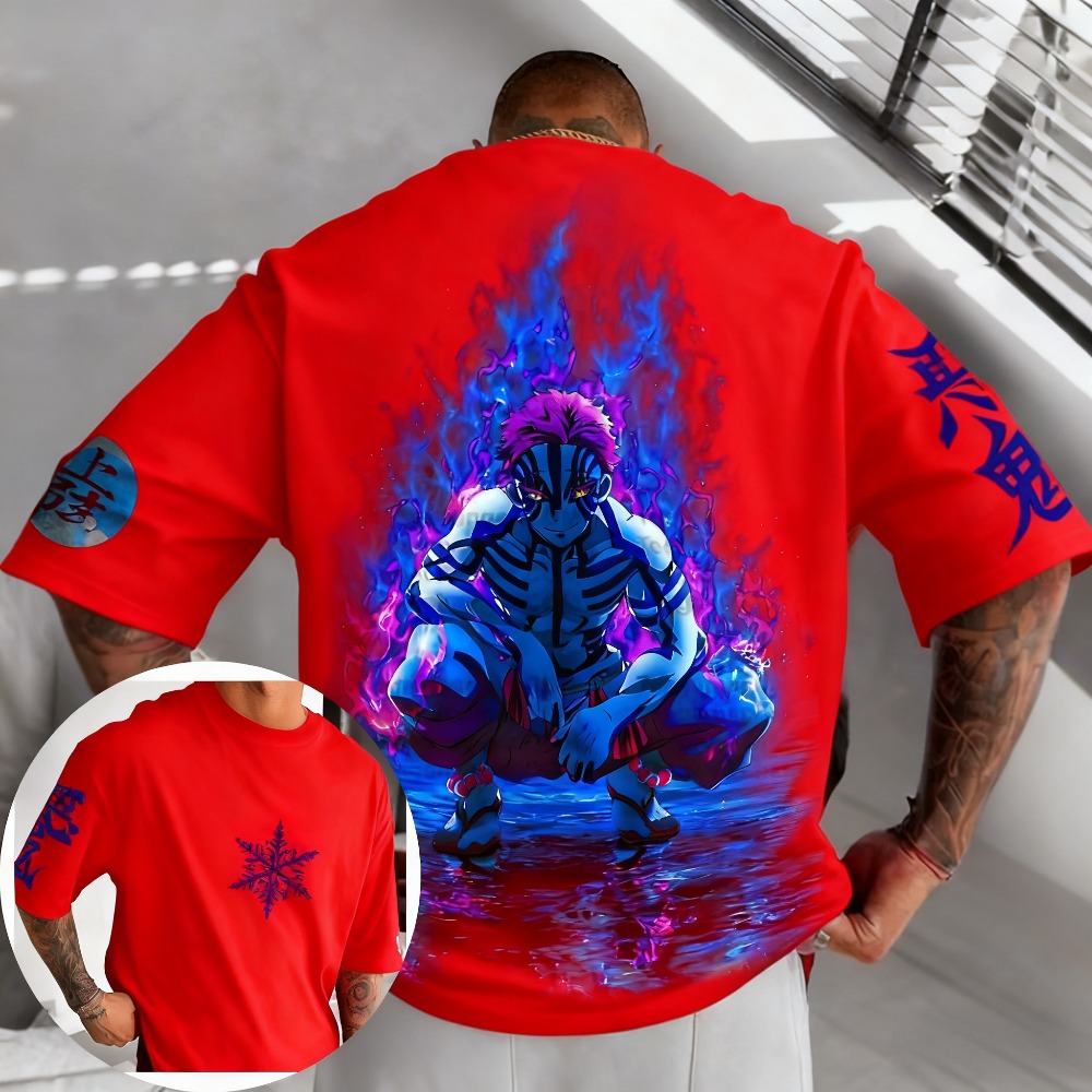 เสื้อยืดผ้าฝ้ายแท้ลายอนิเมะดาบ - Anime Merchandise Demon Slayer บทวิจารณ์และราคา