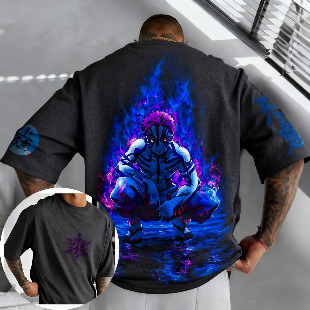 เสื้อยืดผ้าฝ้ายแท้ลายอนิเมะดาบ - Anime Merchandise Demon Slayer บทวิจารณ์และราคา