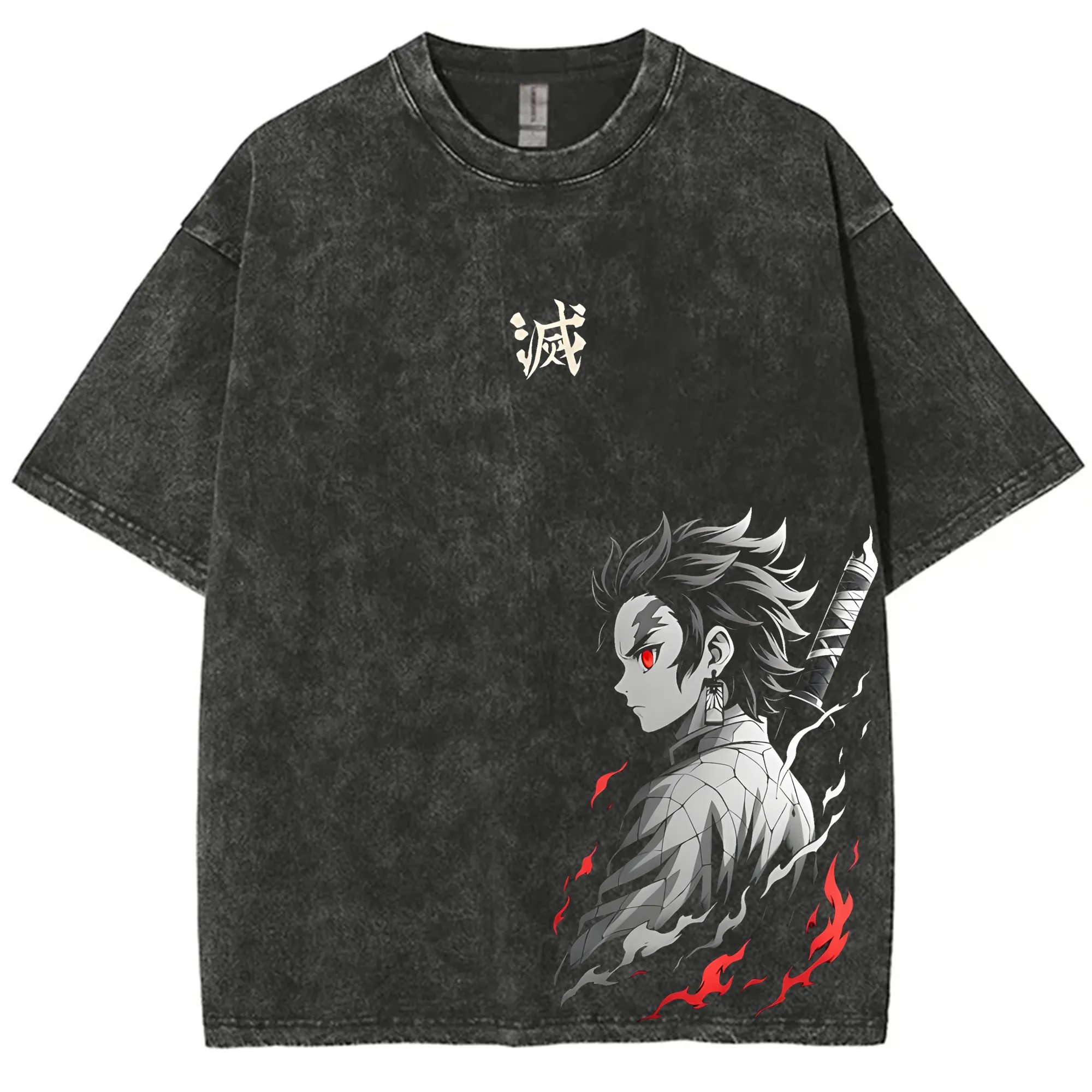 เสื้อยืดลายกราฟิกสไตล์วินเทจลา - Anime Merchandise Demon Slayer บทวิจารณ์และราคา