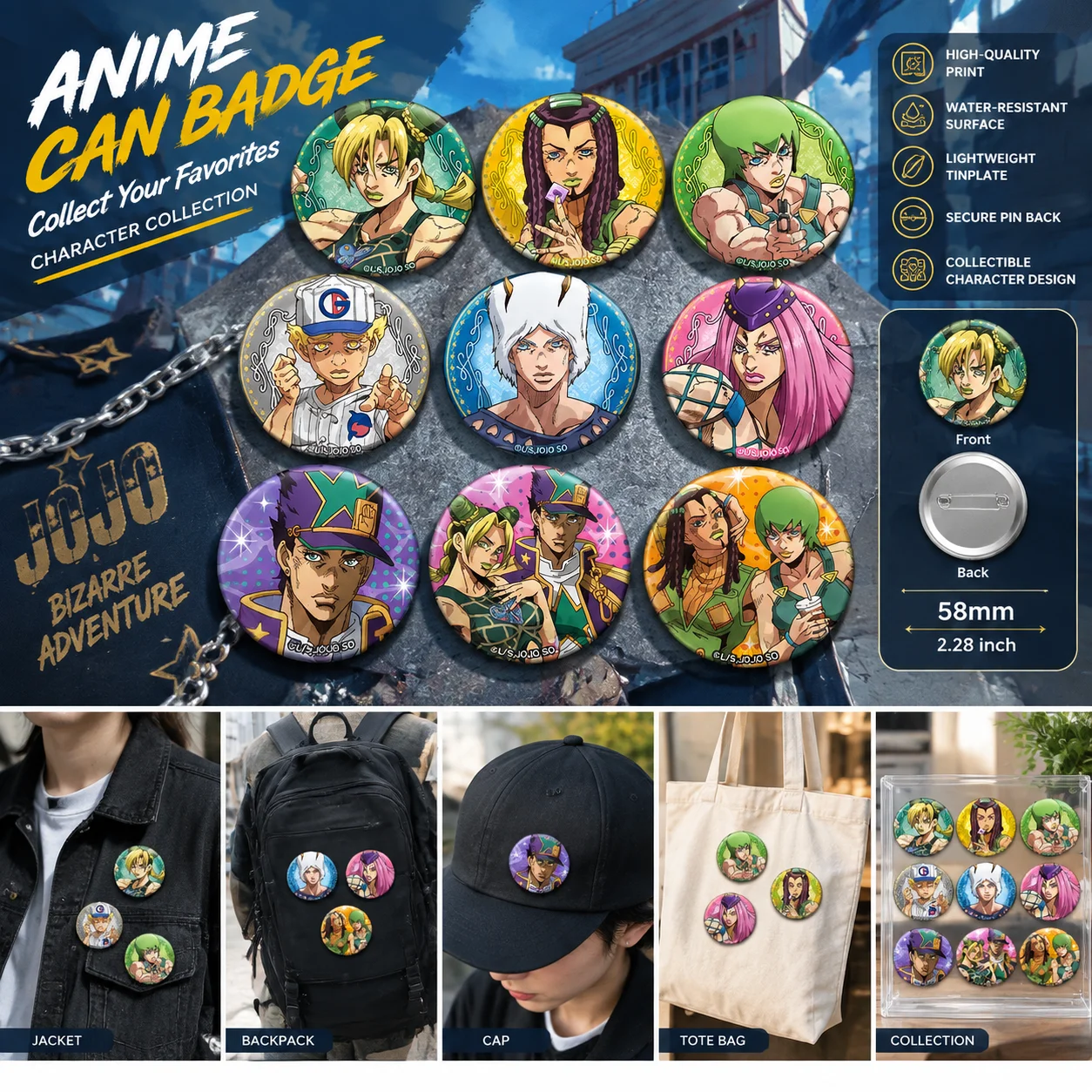 โจโจ้ ผจญภัยสุดประหลาด สโตนโอเ - Anime Merchandise Keychains บทวิจารณ์และราคา